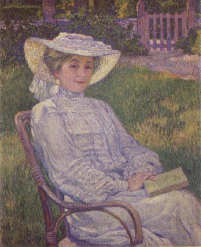 Theo Van Rysselberghe The Woman in White oil painting image
